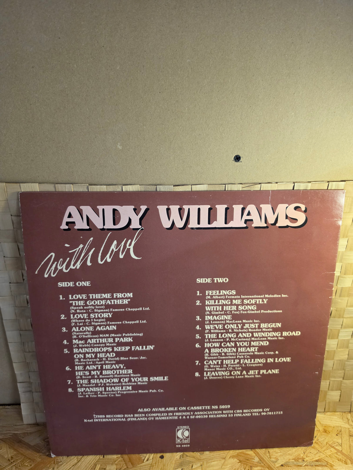 Andy Williams with love